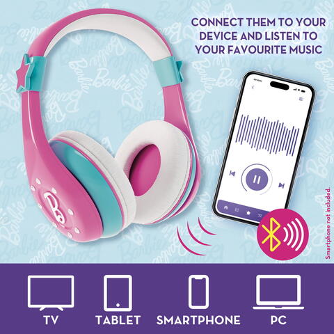 LISCIANI Set casti & microfon cu bluetooth - Barbie