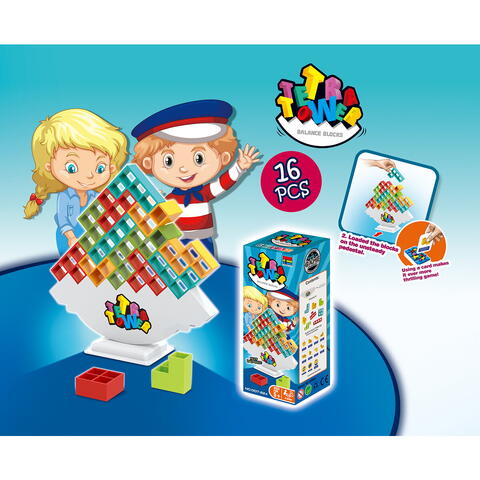 Bufnitel Joc logica - Turnulet Tetra (16 piese)