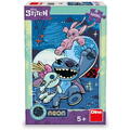 Dino Puzzle neon XL - Stitch (100 piese)