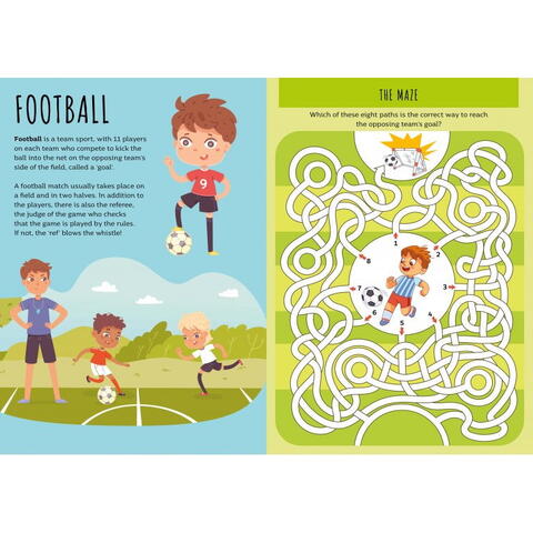Sassi Carte de activitati cu abtibilduri - Ora de sport