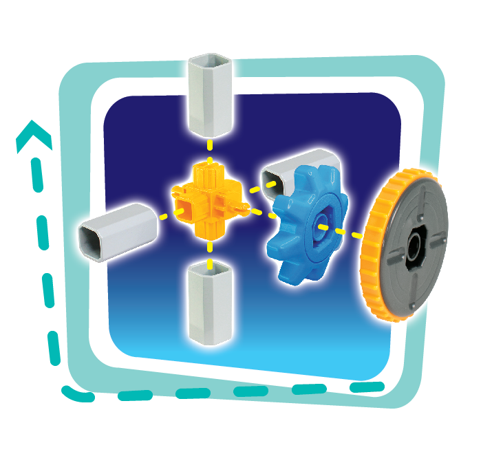 Set de constructie 3 in 1 STEM  - Robotel & masinute saniter [4]