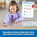 Learning Resources Set activitati educative cu abtibilduri  - Litere si sunete (lb.engleza)