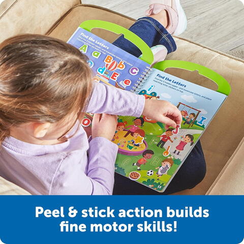 Learning Resources Set activitati educative cu abtibilduri  - Litere si sunete (lb.engleza)