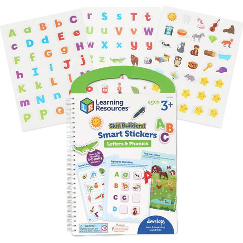 Learning Resources Set activitati educative cu abtibilduri  - Litere si sunete (lb.engleza)
