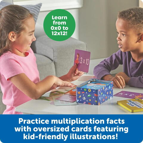 Learning Resources Carduri Jumbo - Tabla inmultirii