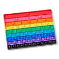 Hand2Mind Tablita senzoriala cu fractii - Rainbow Fraction®