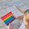 Hand2Mind Tablita senzoriala cu fractii - Rainbow Fraction®