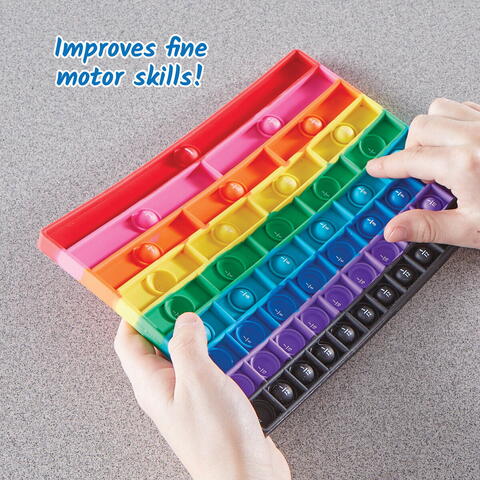 Hand2Mind Tablita senzoriala cu fractii - Rainbow Fraction®