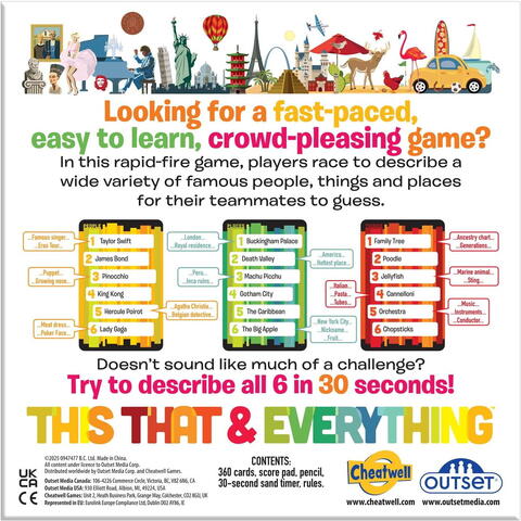 Cheatwell Joc de petrecere - Descrie in 30 de secunde