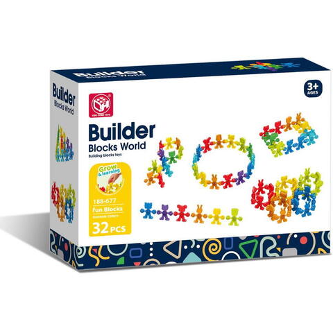 Bufnitel Joc de constructie STEAM - Animalute vesele (32 piese) - RESIGILAT