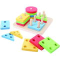 BIGJIGS Toys Joc de sortare - 4 forme geometrice - RESIGILAT