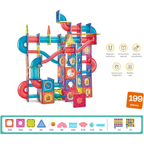 Bufnitel Labirintul meu magnetic - 199 piese (7.5 cm)