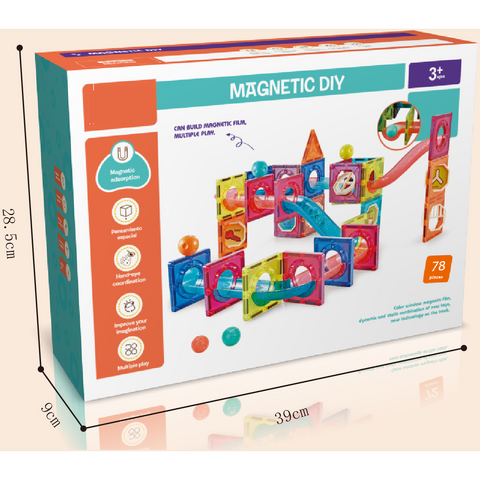 Bufnitel Labirintul meu magnetic - 78 piese (7.5 cm)