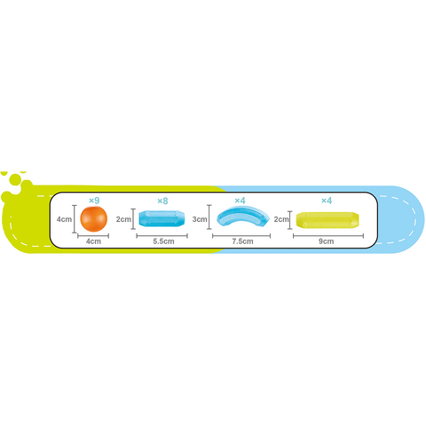 Bufnitel Set de constructie magnetic - Forme 3D (25 piese)