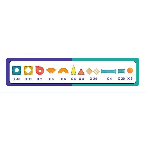 Bufnitel Labirintul meu magnetic - 139 piese (5.5 cm)