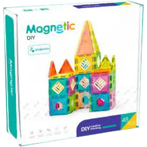 Bufnitel Set de constructie magnetic - 48 piese (5.5 cm)