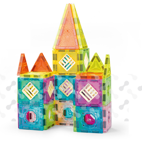 Bufnitel Set de constructie magnetic - 48 piese (5.5 cm)