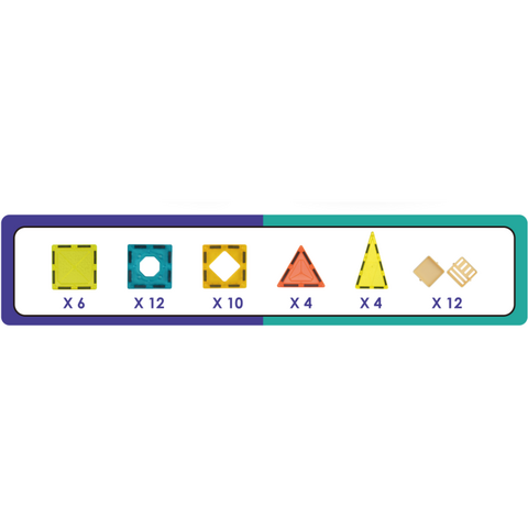 Bufnitel Set de constructie magnetic - 48 piese (5.5 cm)