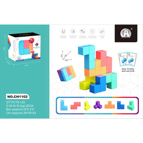 Bufnitel Joc de logica magnetic - Cub Soma