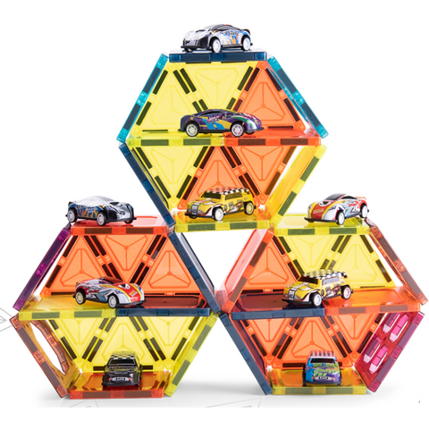 Bufnitel Joc magnetic - Parcarea masinutelor 66 piese (7.5 cm)