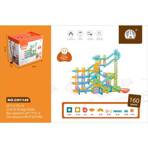 Bufnitel Labirintul meu magnetic - 160 piese (5.5 cm)