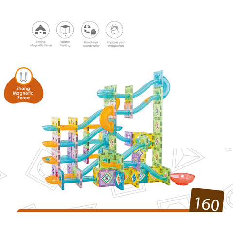 Bufnitel Labirintul meu magnetic - 160 piese (5.5 cm)