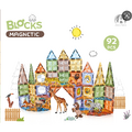 Bufnitel Joc magnetic Diamond La Zoo - 92 piese (7.5 cm)
