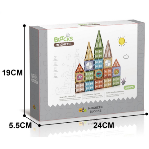 Bufnitel Joc magnetic  Diamond - 31 piese (7.5 cm)