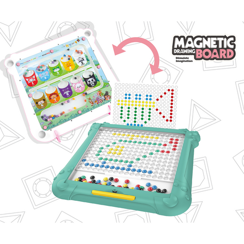 Bufnitel Tablita de desen 2 in 1 cu magneti - Culori si numere