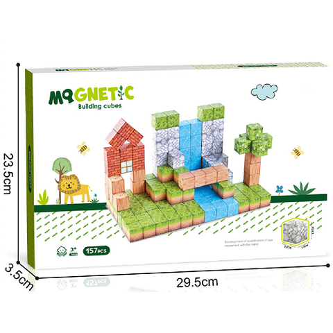 Bufnitel Cuburi magnetice - In natura 157 piese (2.5 cm)