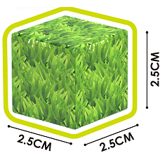Bufnitel Cuburi magnetice - In natura 64 piese (2.5 cm)