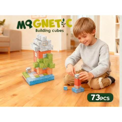 Bufnitel Cuburi magnetice - In natura 73 piese (2.5 cm)