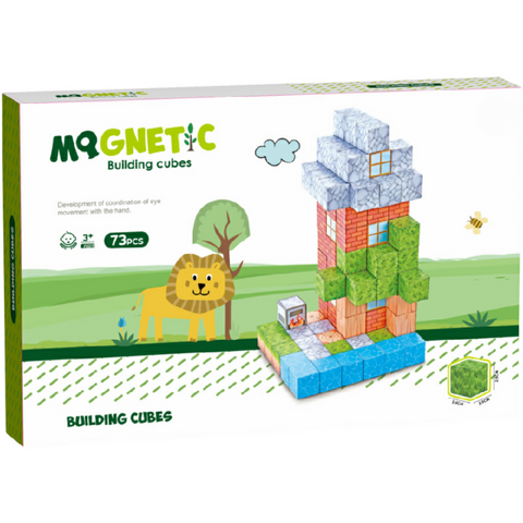 Bufnitel Cuburi magnetice - In natura 73 piese (2.5 cm)