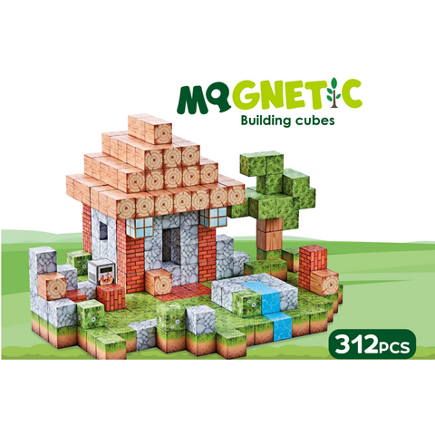 Bufnitel Cuburi magnetice - In natura 312 piese (2 cm)