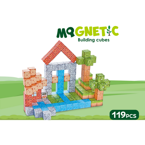 Bufnitel Cuburi magnetice - In natura 119 piese (2 cm)