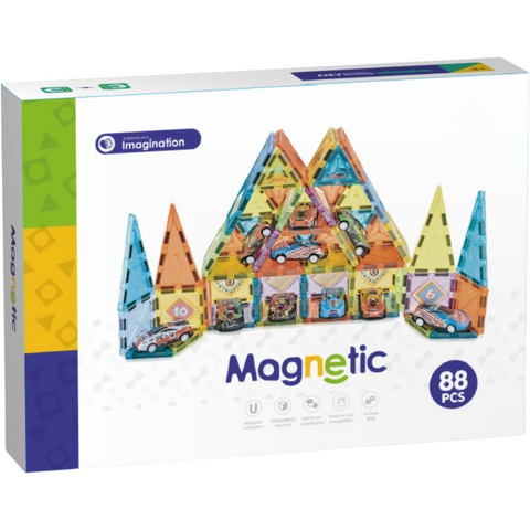 Bufnitel Joc magnetic - Parcarea masinutelor 88 piese (5.5 cm)
