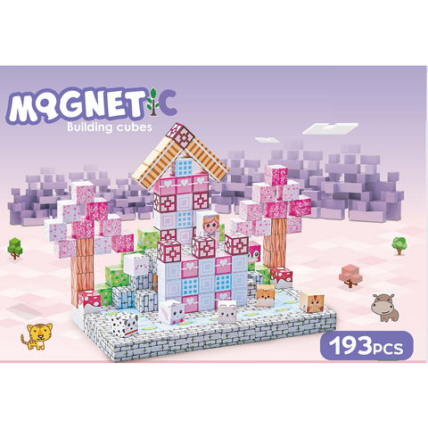 Bufnitel Cuburi magnetice  - Universul printeselor 193 piese (2 cm)