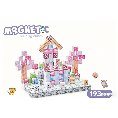 Bufnitel Cuburi magnetice  - Universul printeselor 193 piese (2 cm)