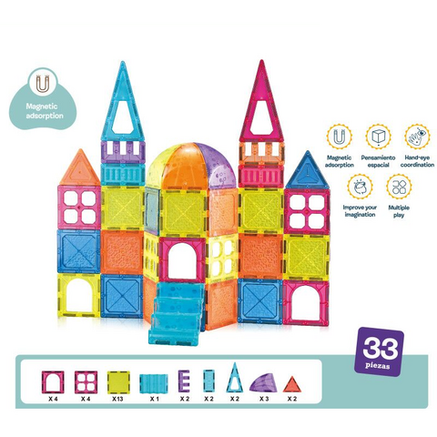 Bufnitel Labirintul meu magnetic - 52 piese (7.5 cm)