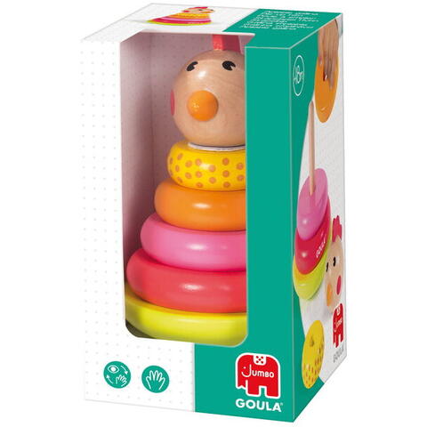 GOULA Piramida pentru bebelusi - Gainusa colorata