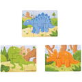 BIGJIGS Toys Set 3 puzzle din lemn - Dinozauri - RESIGILAT