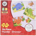 BIGJIGS Toys Set 3 puzzle din lemn - Dinozauri - RESIGILAT