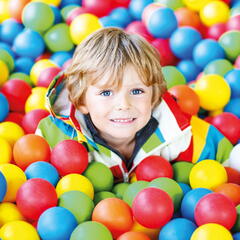 Set bile multicolore 100 buc - 7cm