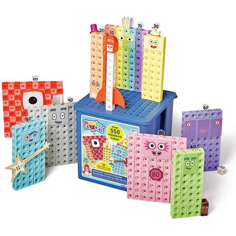 Hand2Mind MathLink®Cubes Numberblocks Set activitati - Eroii cu Zero
