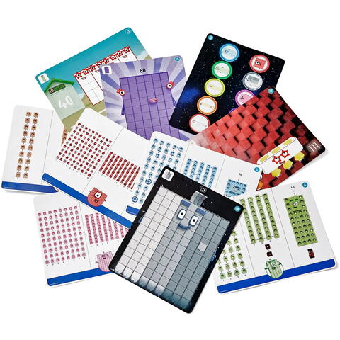 Hand2Mind MathLink®Cubes Numberblocks Set activitati - Eroii cu Zero