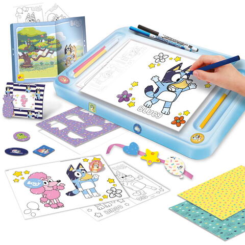 LISCIANI Tablita de desen cu lumini - Bluey