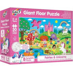Galt Puzzle Podea: Zane si unicorni (30 piese)