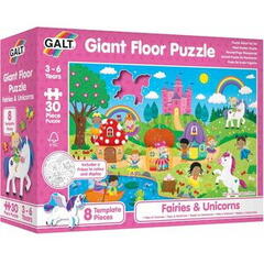 Galt Puzzle Podea: Zane si unicorni (30 piese)