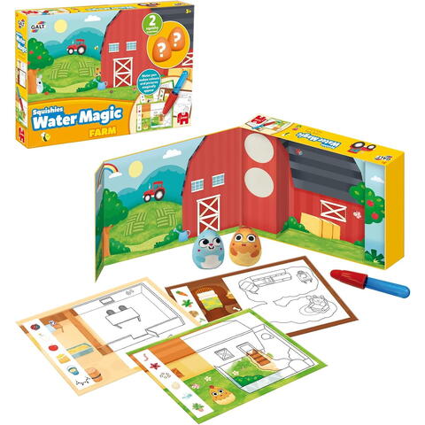 Galt Set Water Magic de colorat: La ferma cu Squishies