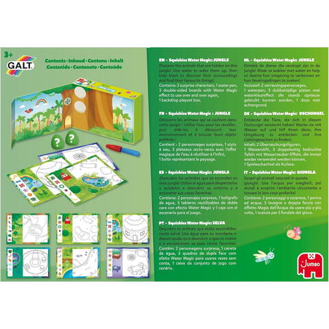 Galt Set Water Magic de colorat: In jungla cu Squishies